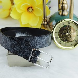 DÂY LƯNG LOUIS VUITTON CARO ĐEN 3.5 LV042